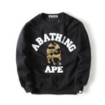 A Bathing Ape Print Plus Size Pullover Sweater