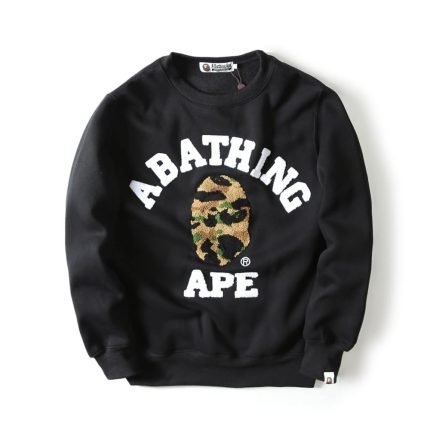 A Bathing Ape Print Plus Size Pullover Sweater