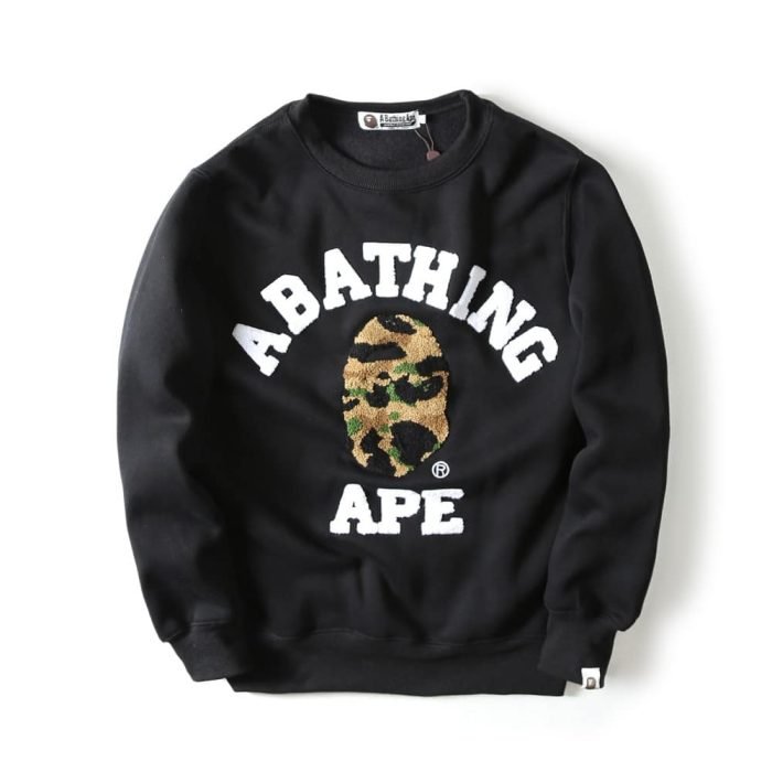 A Bathing Ape Print Plus Size Pullover Sweater