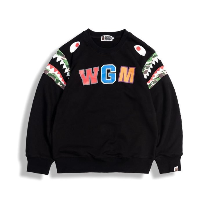 BAPE Shark Teeth Round Neck Pullover Plus Sweater