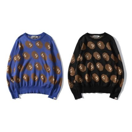 BAPE Head Printed Casual Sweater
