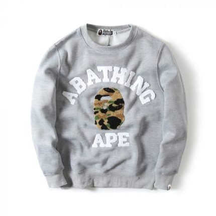A Bathing Ape Print Plus Size Pullover Sweater