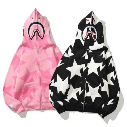 BAPE Black & Pink Zipper Hoodie