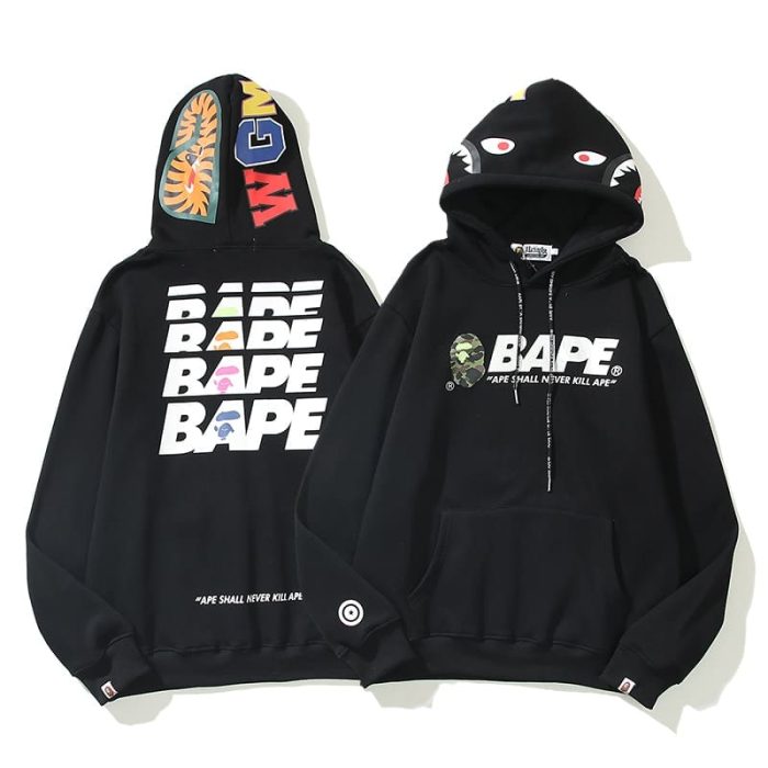 BAPE Camouflage Head WGM Print Hoodie