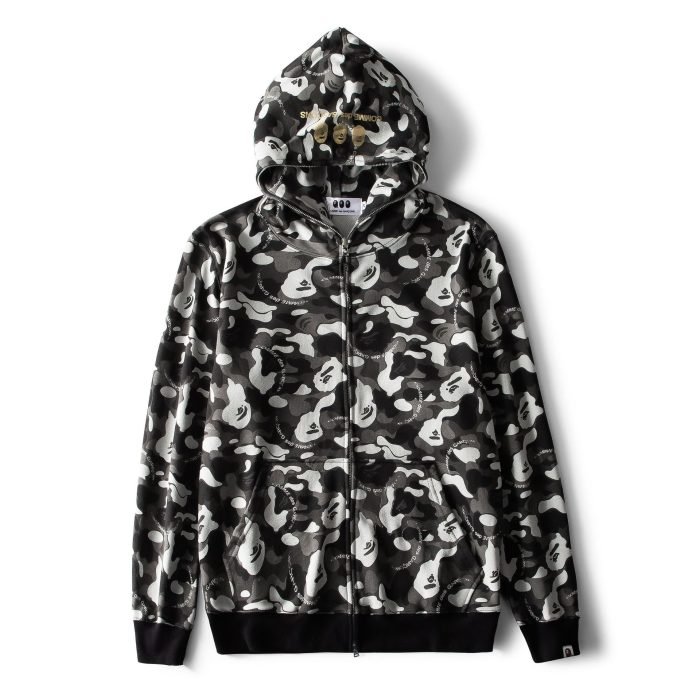 BAPE Casual Printed Terry Hooded
