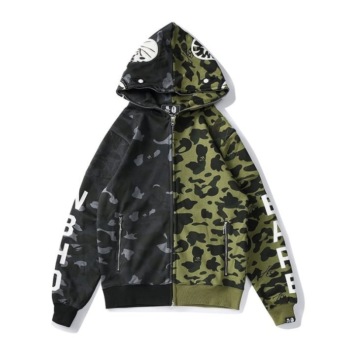 BAPE Double Hood Camo Hoodie