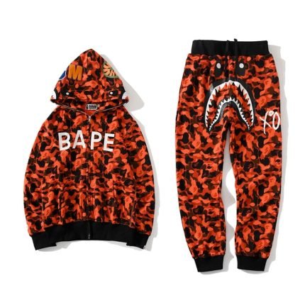 BAPE Hoodie XO Camouflage Tracksuit