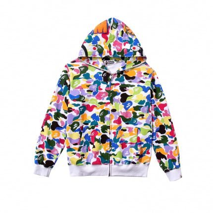 BAPE Multi Camo Shark Hoodie