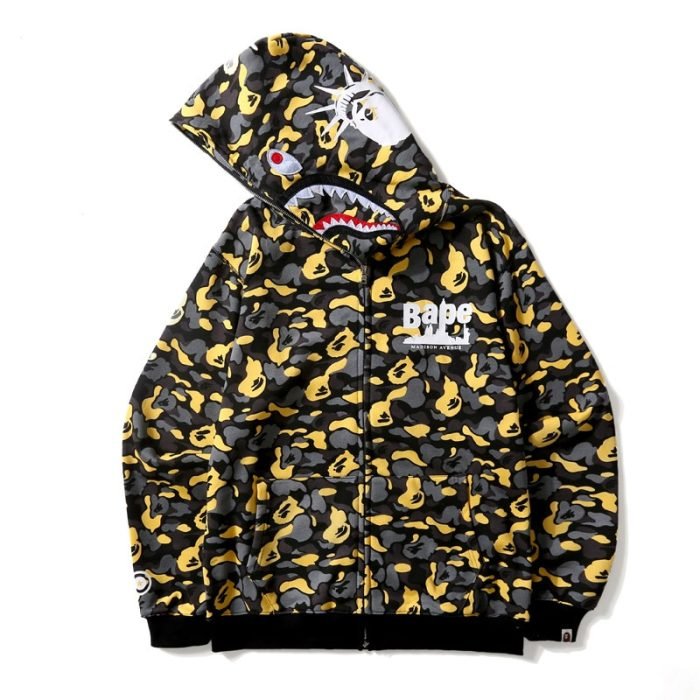 BAPE Shark Zipper Unisex Hoodie
