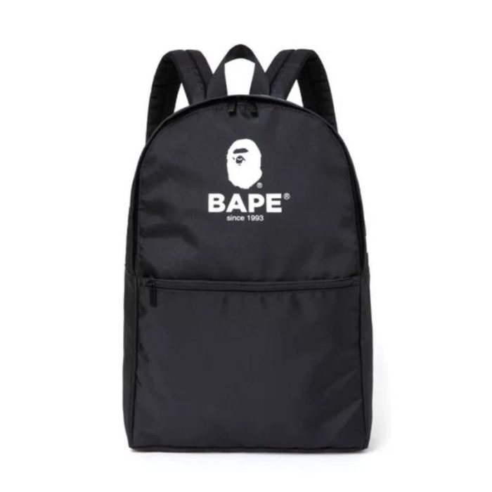 BAPE Backpack Black/White Letter