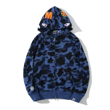 BAPE Camo Double Hoodie Purple/Red